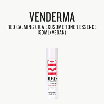 [VENDERMA] Red Calming Cica Exosome Toner Essence 150ml(Vegan)