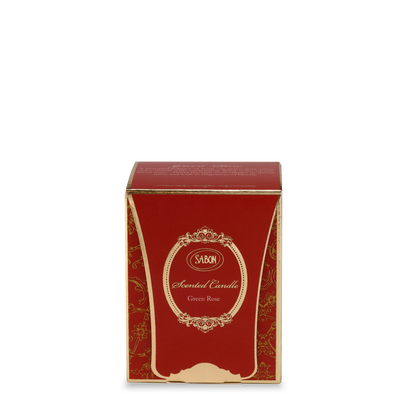 Mini Glass Candle Green Rose