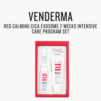 [VENDERMA] Red Calming Cica Exosome 2 Weeks Intensive Care Program Set