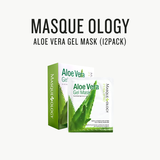[ Masque Ology ] Aloe Vera Gel Mask(12 pack) | Hydrating & Soothing Sheet Mask