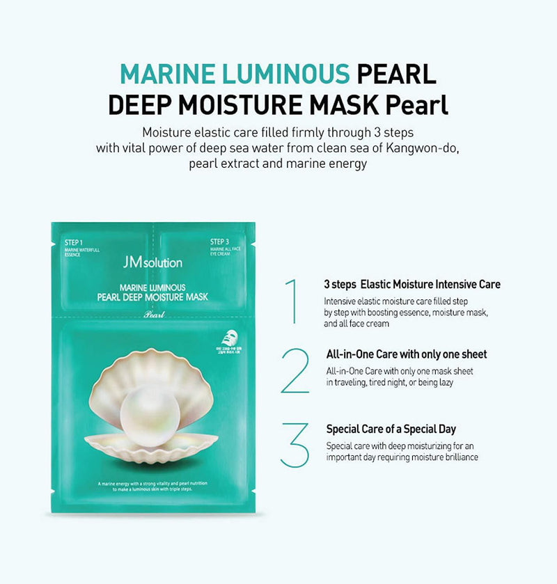 JM Solution Marine Luminous Pearl Deep Moisture 3 Step Mask