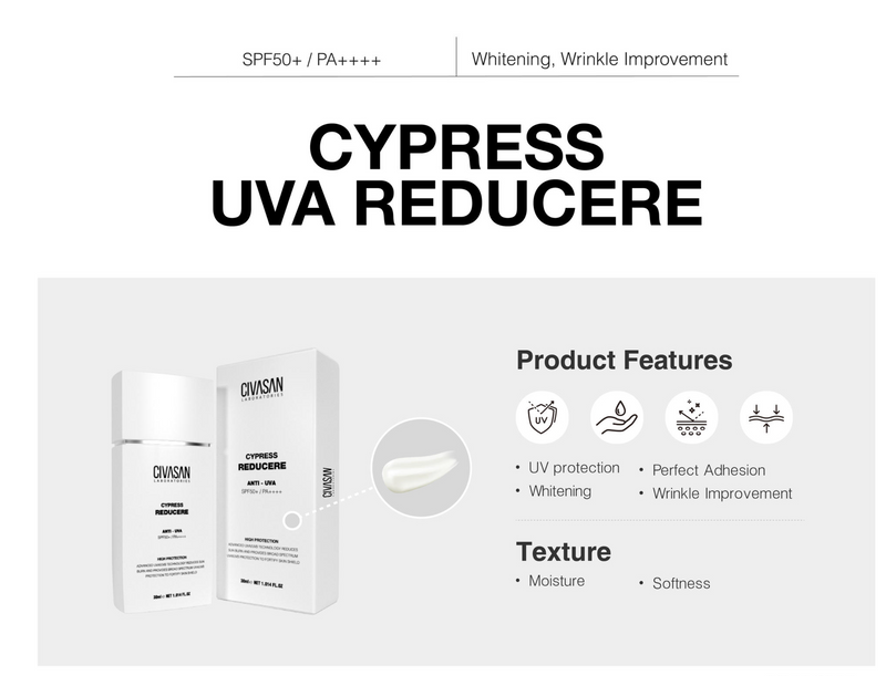 Civasan Cypress UVA  Reducere suncream SPF50+/PA++++